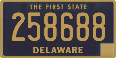 DE license plate 258688