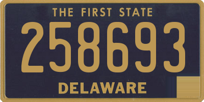 DE license plate 258693