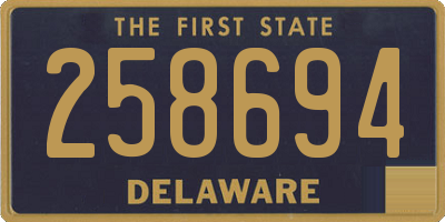 DE license plate 258694