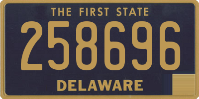 DE license plate 258696