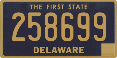 DE license plate 258699