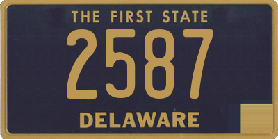 DE license plate 2587