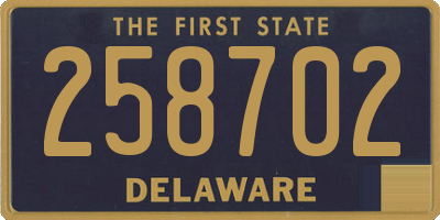 DE license plate 258702