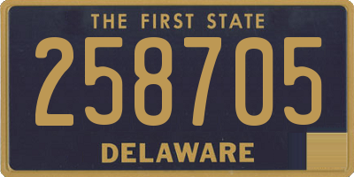 DE license plate 258705