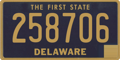 DE license plate 258706
