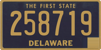 DE license plate 258719