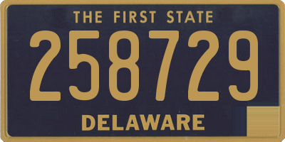 DE license plate 258729