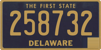DE license plate 258732