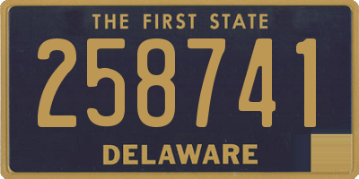 DE license plate 258741