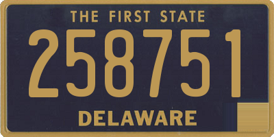 DE license plate 258751