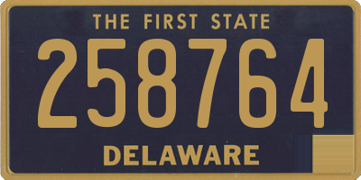 DE license plate 258764
