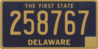 DE license plate 258767