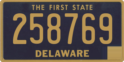 DE license plate 258769