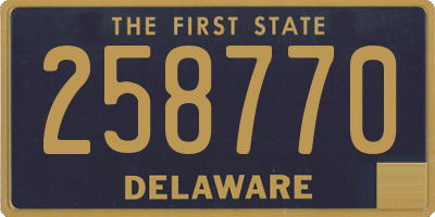 DE license plate 258770
