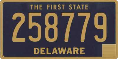 DE license plate 258779