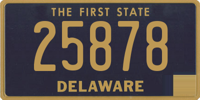 DE license plate 25878