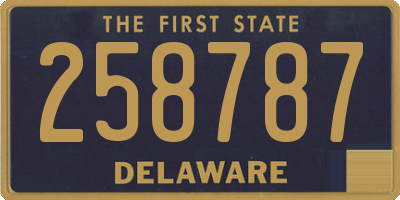 DE license plate 258787