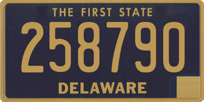 DE license plate 258790