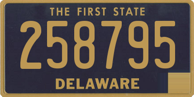 DE license plate 258795