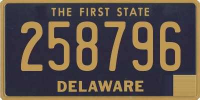 DE license plate 258796