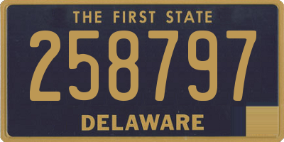 DE license plate 258797