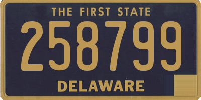 DE license plate 258799