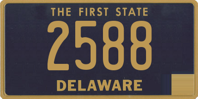 DE license plate 2588