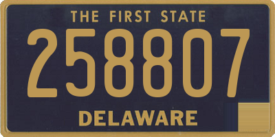 DE license plate 258807