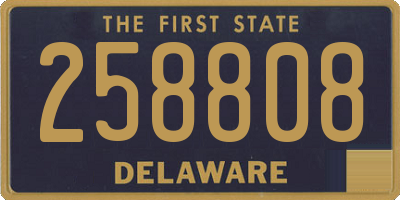 DE license plate 258808