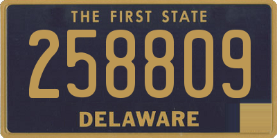 DE license plate 258809