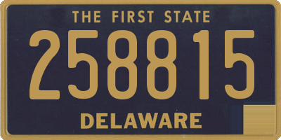 DE license plate 258815