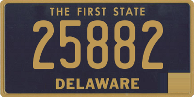 DE license plate 25882