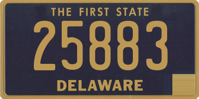 DE license plate 25883