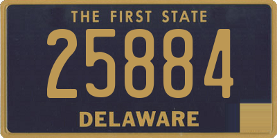 DE license plate 25884