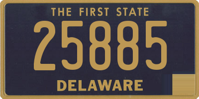 DE license plate 25885