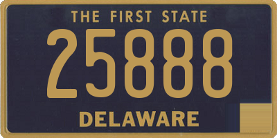 DE license plate 25888