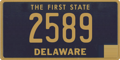 DE license plate 2589