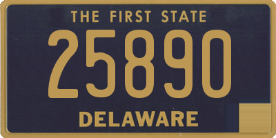 DE license plate 25890