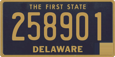 DE license plate 258901