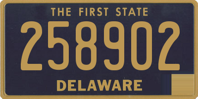 DE license plate 258902