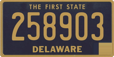 DE license plate 258903