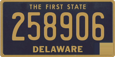 DE license plate 258906