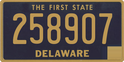 DE license plate 258907