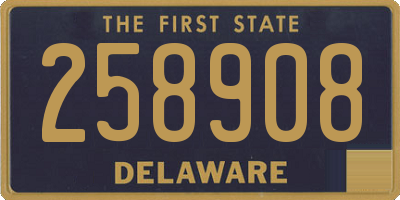 DE license plate 258908