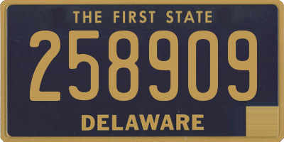 DE license plate 258909