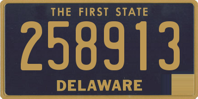 DE license plate 258913