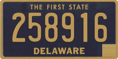 DE license plate 258916