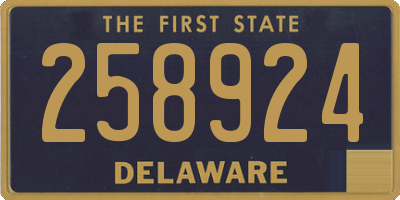 DE license plate 258924