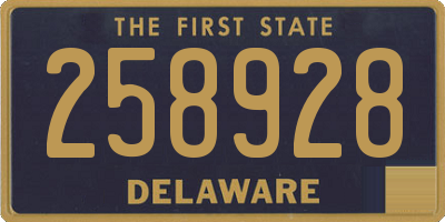 DE license plate 258928