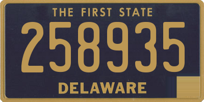 DE license plate 258935